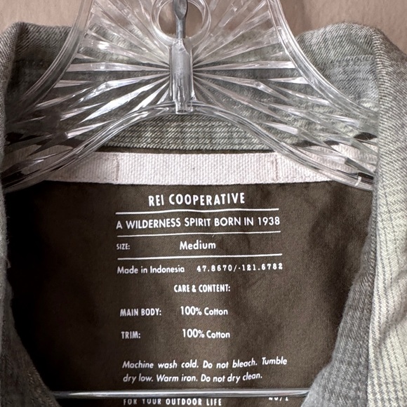 REI Wallace Lake Green Plaid Button-Up Shirt - Picture 2 of 4